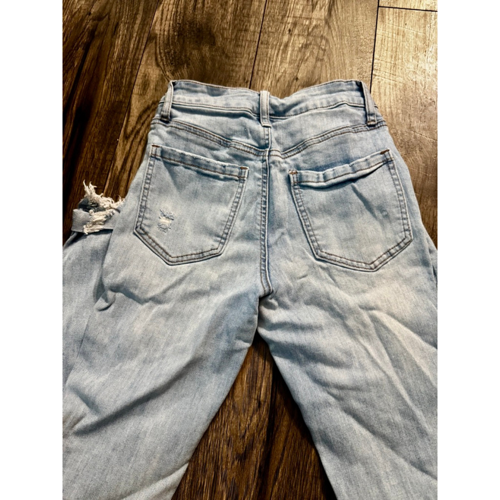 Rue 21 Size 0 High Rise Ankle Jeggings Light Wash Holy Jeans - Picture 7 of 7